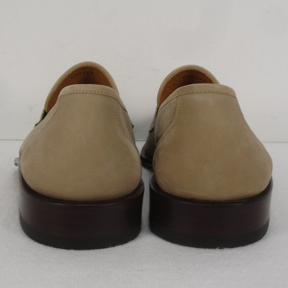 NEW E.T. WRIGHT BEIGE NUBUCK LEATHER LOAFERS 9.5 B main image 8